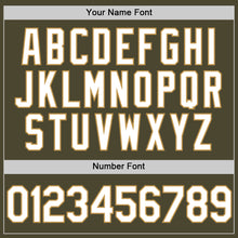 Charger l'image dans la galerie, Custom Olive White-Old Gold Authentic Throwback Salute To Service Baseball Jersey