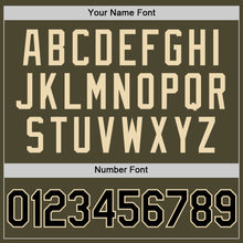 Charger l'image dans la galerie, Custom Olive Black-Cream Authentic Throwback Salute To Service Baseball Jersey