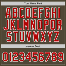 Загрузить изображение в средство просмотра галереи, Custom Olive Red-White Authentic Throwback Salute To Service Basketball Jersey