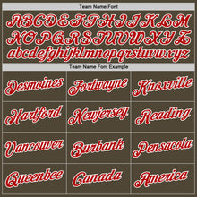 Загрузить изображение в средство просмотра галереи, Custom Olive Red-White Authentic Throwback Salute To Service Basketball Jersey