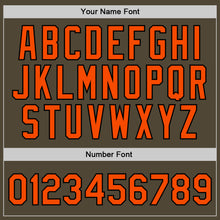 Загрузить изображение в средство просмотра галереи, Custom Olive Orange-Black Authentic Throwback Salute To Service Basketball Jersey