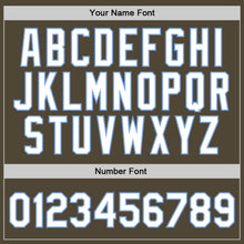 Загрузить изображение в средство просмотра галереи, Custom Olive White-Light Blue Authentic Throwback Salute To Service Basketball Jersey