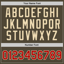 Загрузить изображение в средство просмотра галереи, Custom Olive Red-Cream Authentic Throwback Salute To Service Basketball Jersey