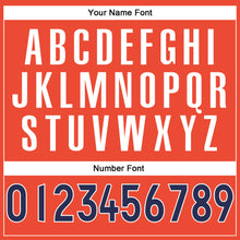 Charger l'image dans la galerie, Custom Orange Navy-Gold Authentic Throwback Basketball Jersey