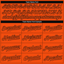 Load image into Gallery viewer, Custom Orange Orange-Black Authentic Baseball Jersey