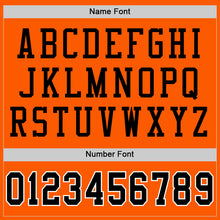 Laden Sie das Bild in den Galerie-Viewer, Custom Orange Black-White Mesh Authentic Throwback Football Jersey