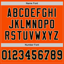 Laden Sie das Bild in den Galerie-Viewer, Custom Orange Black-Old Gold Mesh Authentic Football Jersey