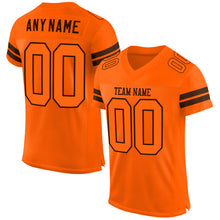 Load image into Gallery viewer, Custom Orange Orange-Brown Mesh Authentic Football Jersey