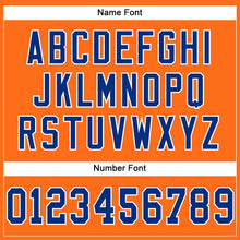 Charger l'image dans la galerie, Custom Orange Royal-White Mesh Authentic Football Jersey