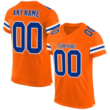 Charger l'image dans la galerie, Custom Orange Royal-White Mesh Authentic Football Jersey
