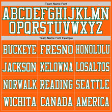 Laden Sie das Bild in den Galerie-Viewer, Custom Orange White-Kelly Green Mesh Authentic Football Jersey