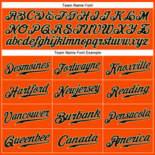 Load image into Gallery viewer, Custom Orange Black-Cream Authentic Sleeveless Baseball Jersey