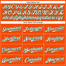 Load image into Gallery viewer, Custom Orange White-Green Authentic Sleeveless Baseball Jersey