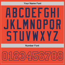 Charger l'image dans la galerie, Custom Orange Orange-Navy Authentic Throwback Basketball Jersey