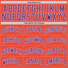 Load image into Gallery viewer, Custom Orange Purple-White Authentic Throwback Basketball Jersey