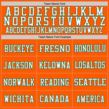 Laden Sie das Bild in den Galerie-Viewer, Custom Orange White-Kelly Green Mesh Authentic Throwback Football Jersey