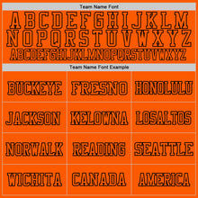 Laden Sie das Bild in den Galerie-Viewer, Custom Orange Orange-Black Mesh Authentic Throwback Football Jersey