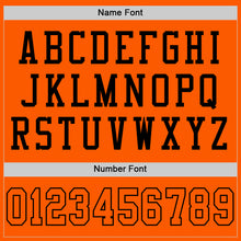 Laden Sie das Bild in den Galerie-Viewer, Custom Orange Orange-Black Mesh Authentic Throwback Football Jersey