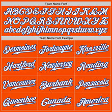Charger l'image dans la galerie, Custom Orange White-Royal Authentic Baseball Jersey