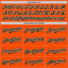 Load image into Gallery viewer, Custom Orange Black-City Cream Authentic Baseball Jersey