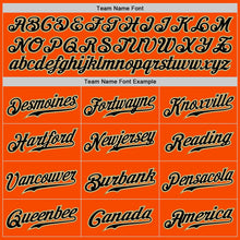 Load image into Gallery viewer, Custom Orange Black-Old Gold Authentic Baseball Jersey