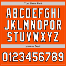 Load image into Gallery viewer, Custom Orange White-Black Authentic Baseball Jersey
