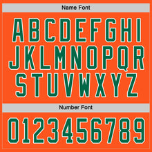 Load image into Gallery viewer, Custom Orange Kelly Green-White Hockey Jersey