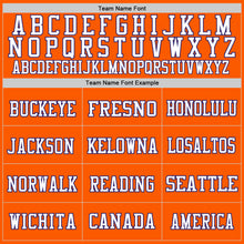 Laden Sie das Bild in den Galerie-Viewer, Custom Orange Purple-White Mesh Authentic Football Jersey