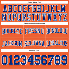 Charger l'image dans la galerie, Custom Stitched Orange Royal-White Football Pullover Sweatshirt Hoodie