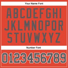 Load image into Gallery viewer, Custom Orange Steel Gray-Black Authentic Throwback Basketball Jersey