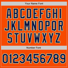 Load image into Gallery viewer, Custom Orange Navy Cream-Old Gold Authentic Baseball Jersey