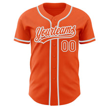Load image into Gallery viewer, Custom Orange Orange-Gray Authentic Baseball Jersey