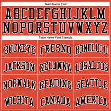 Загрузить изображение в средство просмотра галереи, Custom Orange Black Pinstripe Black-White Authentic Basketball Jersey