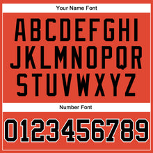 Загрузить изображение в средство просмотра галереи, Custom Orange Black Pinstripe Black-White Authentic Basketball Jersey