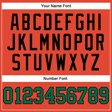 Charger l'image dans la galerie, Custom Orange Black Pinstripe Kelly Green Authentic Basketball Jersey