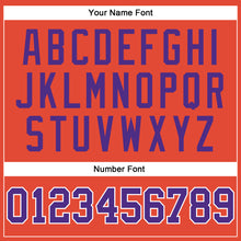 Load image into Gallery viewer, Custom Orange White Pinstripe Purple Authentic Basketball Jersey