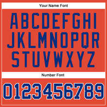 Charger l'image dans la galerie, Custom Orange White Pinstripe Royal Authentic Basketball Jersey