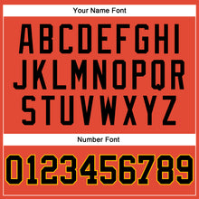 Charger l'image dans la galerie, Custom Orange White Pinstripe Black-Gold Authentic Basketball Jersey