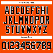 Загрузить изображение в средство просмотра галереи, Custom Orange White Pinstripe Black Authentic Baseball Jersey