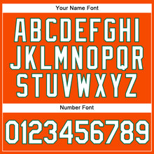 Загрузить изображение в средство просмотра галереи, Custom Orange White Pinstripe Kelly Green Authentic Baseball Jersey