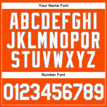 Загрузить изображение в средство просмотра галереи, Custom Orange White Pinstripe Gray Authentic Baseball Jersey