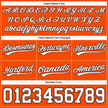 Laden Sie das Bild in den Galerie-Viewer, Custom Orange White-Brown Authentic Basketball Shorts