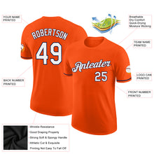 Загрузить изображение в средство просмотра галереи, Custom Orange White-Navy Performance T-Shirt