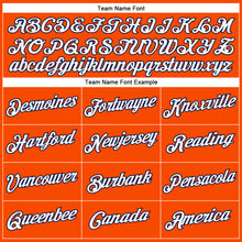 Загрузить изображение в средство просмотра галереи, Custom Orange White-Navy Performance T-Shirt
