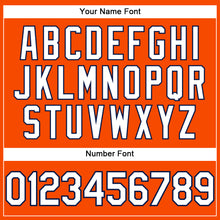 Загрузить изображение в средство просмотра галереи, Custom Orange White-Navy Performance T-Shirt