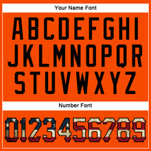 Load image into Gallery viewer, Custom Orange Vintage USA Flag-Black Performance T-Shirt