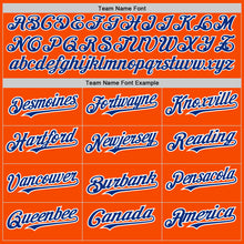 Загрузить изображение в средство просмотра галереи, Custom Orange Royal-White Authentic Baseball Jersey