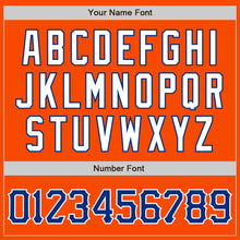 Загрузить изображение в средство просмотра галереи, Custom Orange Royal-White Authentic Baseball Jersey