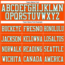 Charger l'image dans la galerie, Custom Orange White-Kelly Green Mesh Authentic Football Jersey