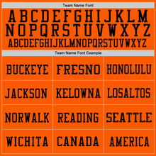 Load image into Gallery viewer, Custom Orange Vintage USA Flag-Black Mesh Authentic Football Jersey